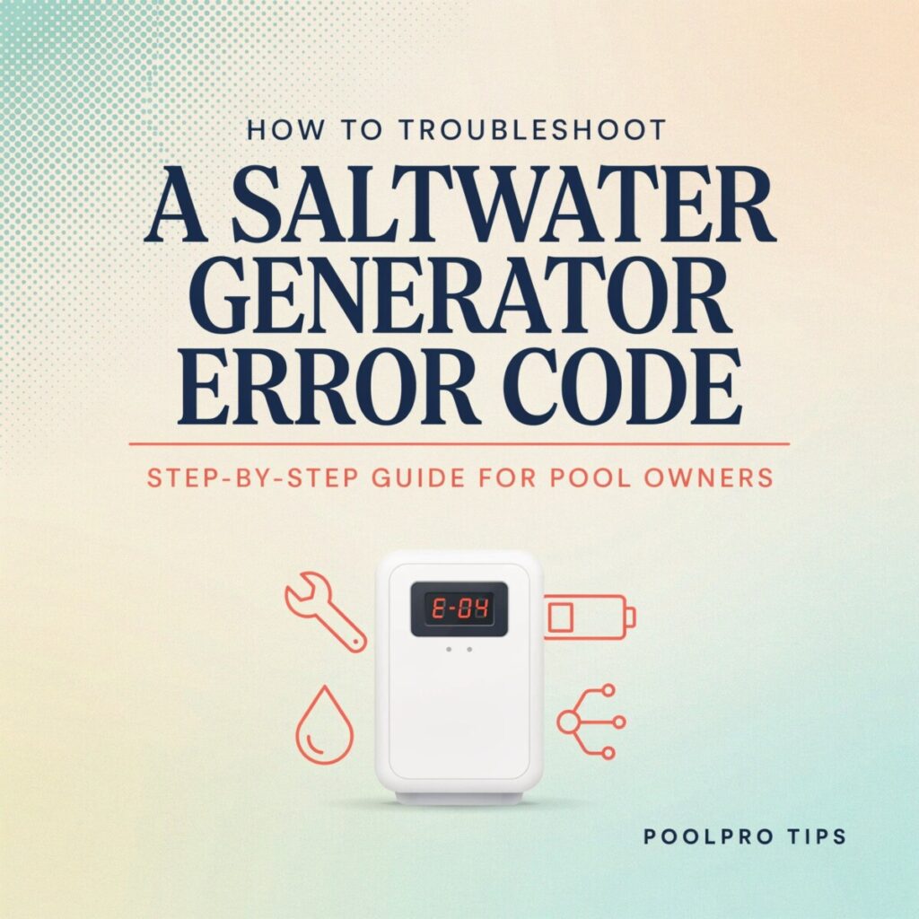 How to Troubleshoot a Saltwater Generator Error Code