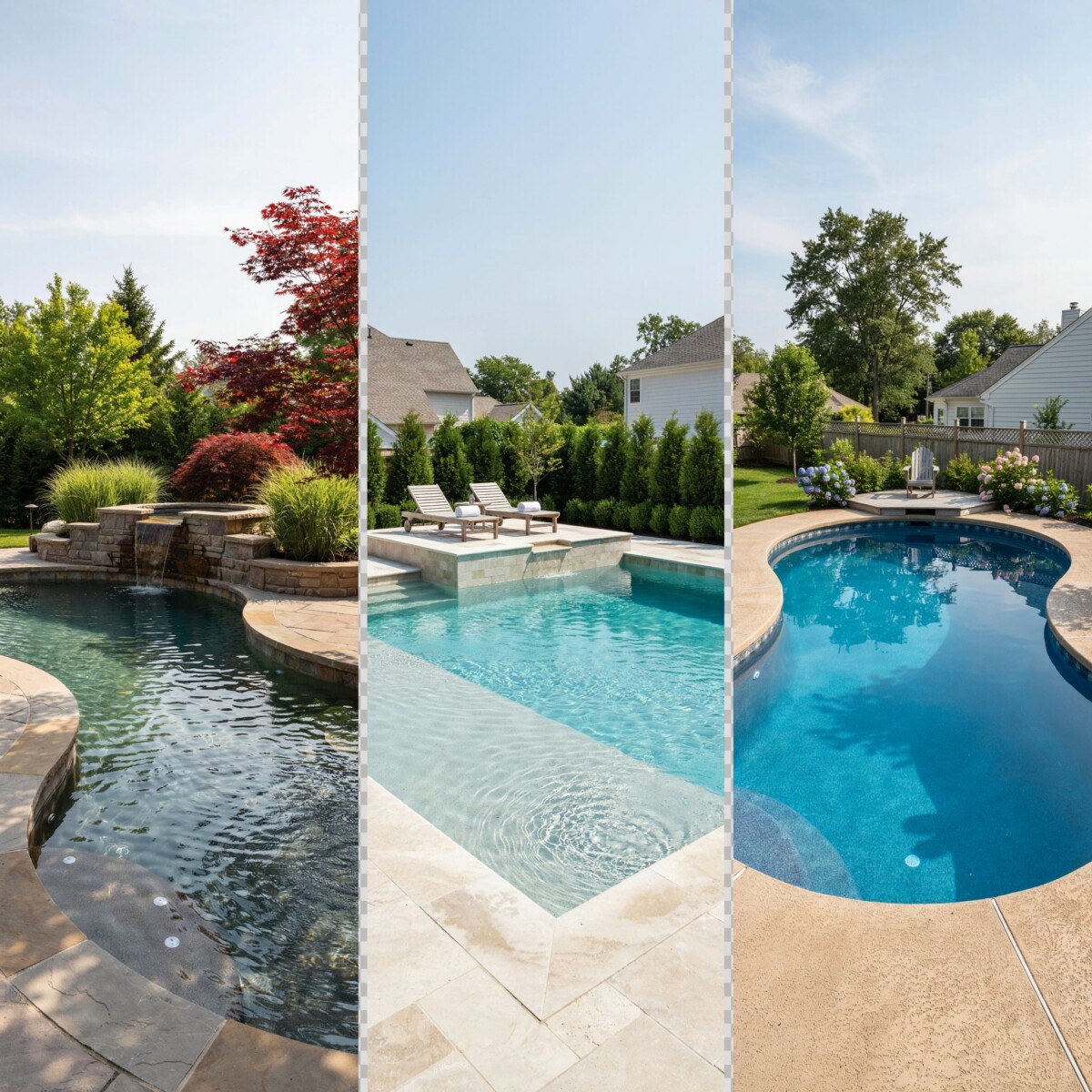 Concrete vs. Fiberglass vs. Vinyl Liner Pools: The Ultimate Comparison
